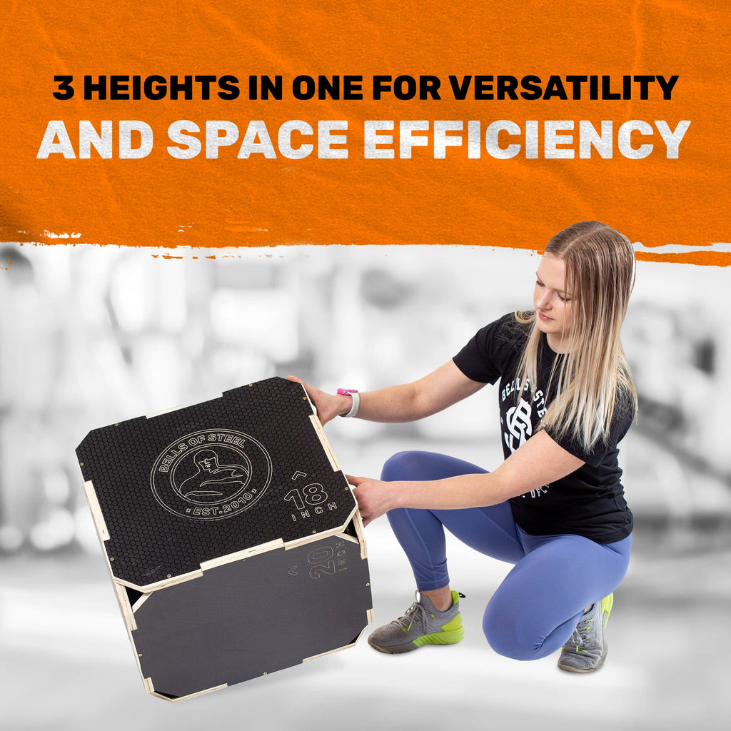 3-in-1 Anti-Slip Wooden Plyo Box N583