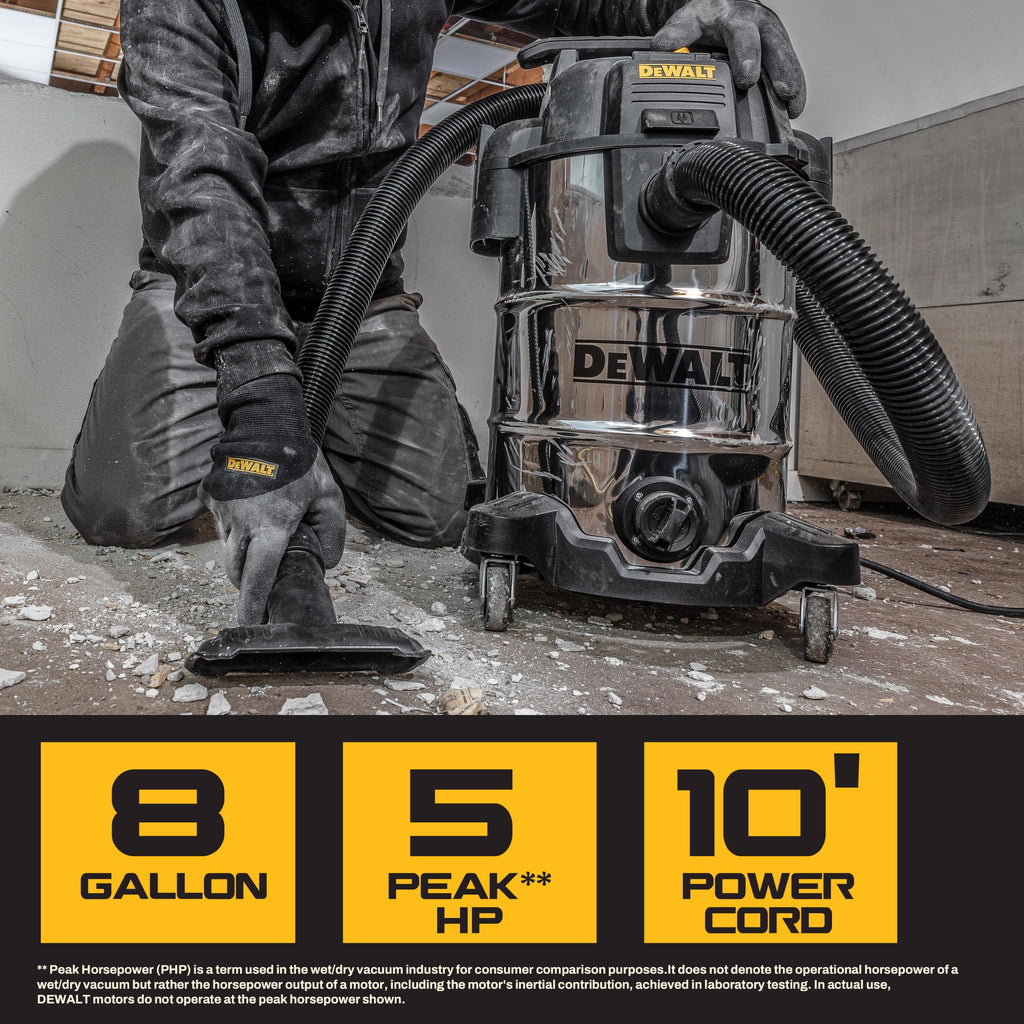 8 Gallon Wet and Dry Shop Vacuum with Blower N383